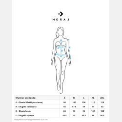 DZIANINOWY sweter damski, luźny krój BIAŁY wiskoza MORAJ